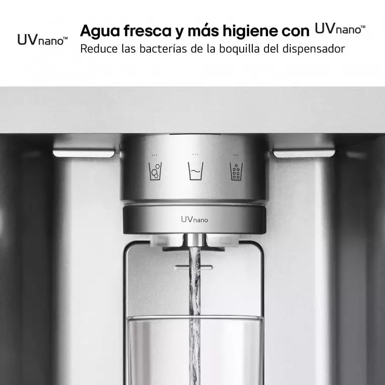 LG Frigorífico Side By side  Serie 900, Instaview Door-In-Door, con Craft Ice, Acero texturizado antihuellas.  D, 628 L, GSXE90MBDD.AMBQEUR